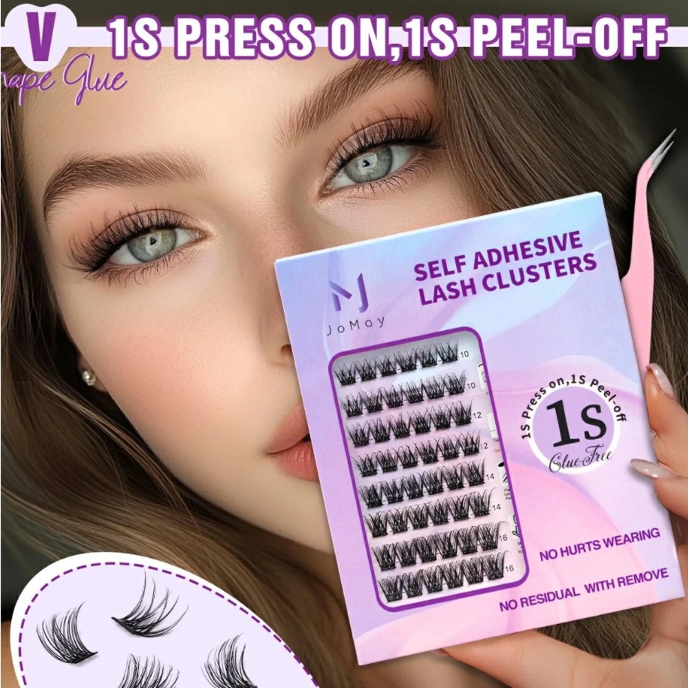 Self Adhesive Lash Clusters - Black